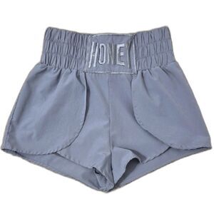 Athletic Shorts by MII Nine M Slate Gray Running Gym Hot Shorts Honey Spellout